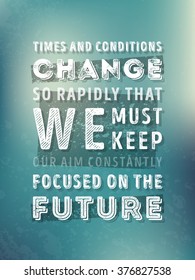 Vector Typography Poster with Motivational Quote On Blurred Background. Abstract Background, Vector Background, Poster Background, Flyer Background, Background Design.