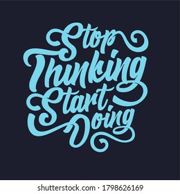 Vector typography quote for print