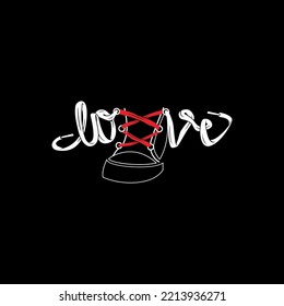 tipografía vectorial correr, amor, zapatos, bronx, para ropa, negro y blanco, colores