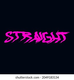 vector typography straight purple contest
