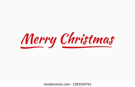 Vector Typography text on the theme of Christmas Day on December 25th. Illustration.