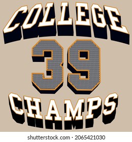 vector typography for use in t-shirt designs and more