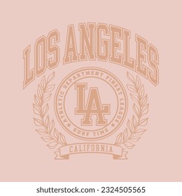 Vector typography in varsity vintage style. 