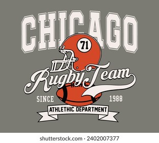 Vector Typography in Varsity Vintage Style