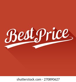 Vector typography(calligraphic font ) in vintage style with red background for use in commercial or business such as promotion shipping and season sale set 2