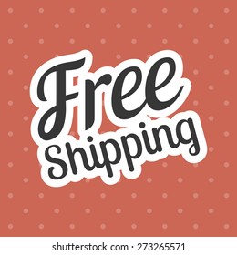 Vector typography(calligraphic font ) in vintage style with red background for use in commercial or business such as promotion and shipping