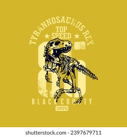 vector of tyrannosaurus rex, predator, design graphic illustration