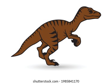 Vector tyrannosaurus rex silhouette. dinosaur isolated on white background.