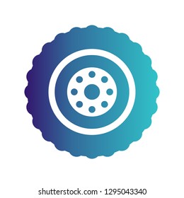  Vector tyre icon
