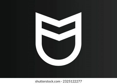 vector u m logo template design