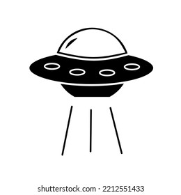 vector UFO icon with simple design