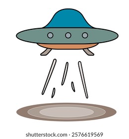 Vector of the UFO plane