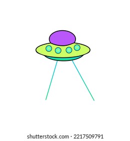 vectorial ufo quiere bajar algo desde arriba