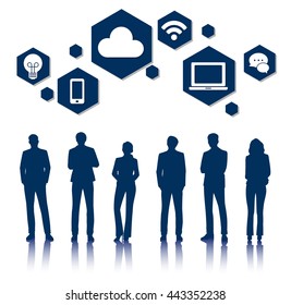 Vector UI Illustration Business People Concept