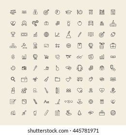 Vector UI Illustration Mixed Business Education Concept