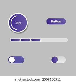 vector ui kit illustration design