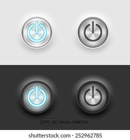 Vector UI switch button (on/off)