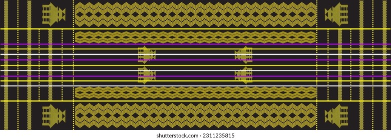 vector uis karo or uis nipes is traditional Batak Karo clothing which is usually worn during certain events such as weddings or when someone dies