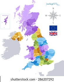 Vector UK Administrative Map