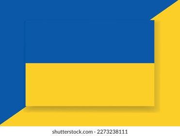 Bandera del vector Ucrania. Diseño de la bandera del país. Indicador de vector plano.