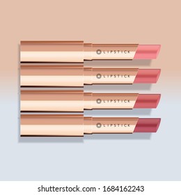 Vector Ultra Slim Lipstick With Rose Gold Packaging