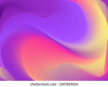 Vector ultra violet holographic background. Style 80s - 90s. Colorful texture in pastel,  neon color. For your creative design cover, screensavers, banners, book, printing, gift card, fashion, phone.