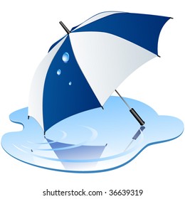 Vector umbrella.