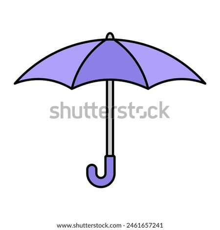 Vector Umbrella Flat Design Illustration