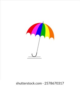 vector umbrella with full color