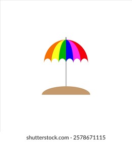 vector umbrella with full color