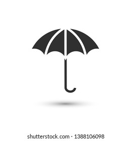 Vector umbrella icon. Raining symbol. For design, web site design, logo, app, UI.