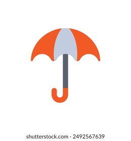 Vector umbrella. Illustration of vector marks for using an umbrella. On a blank background and can be edited again.