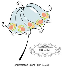 vector umbrella isolated on white background