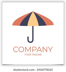 plantilla de diseño de logotipo de paraguas vectorial