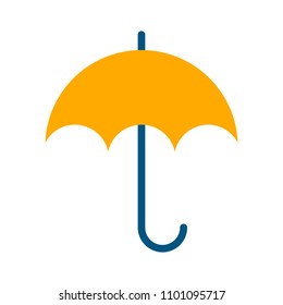 Vector Umbrella Symbol, Rain Protection Illustration - Protect Concept