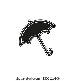 vector umbrella symbol, rain protection illustration - protect concept