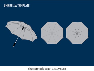 vector umbrella template