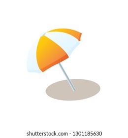 Vector umbrella. White background