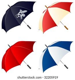 Vector umbrellas.