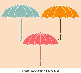 Vector umbrellas