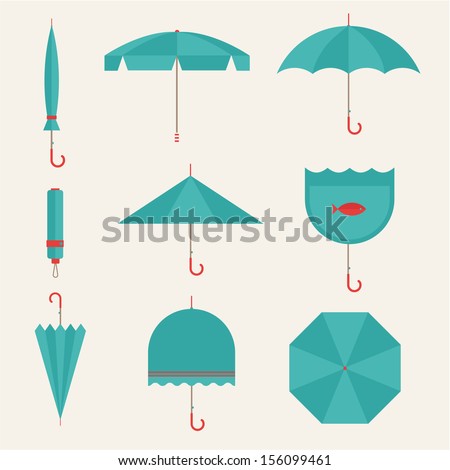 Vector umbrellas