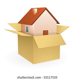 Vector Un-boxing New Home - Icon