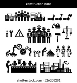 vector under construction in Industry icon 