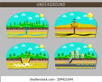 Vector underground scheme