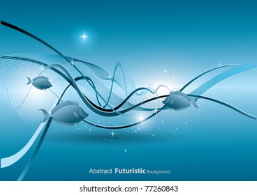 Vector Underwater Abstract Background