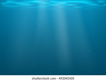 Vector Underwater background, deep sea