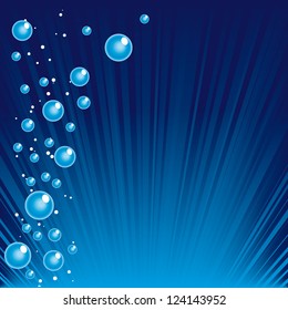 vector underwater bubbles