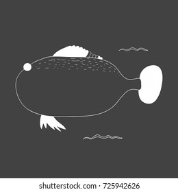 Vector of underwater creatures