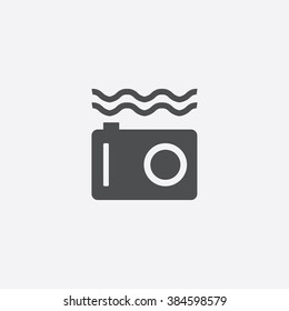 vector underwater photo camera Icon