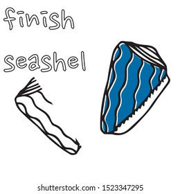 Vector underwater sea cartoon. Various seashells. Great for web page background, wrapping paper, cards,notebook and invitation